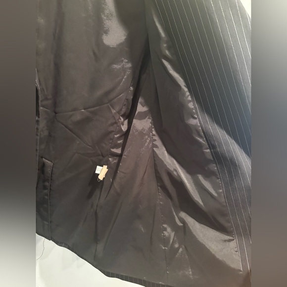 Express Black Pinstripe Jacket office professional business dressy size 10 - Picture 7 of 13